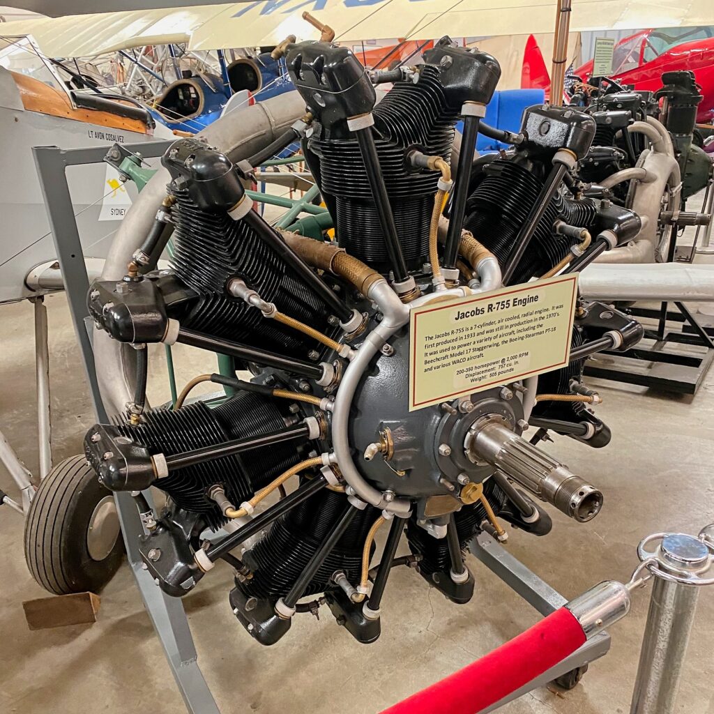 Jacobs R-755 Engine – Wings Of History Air Museum